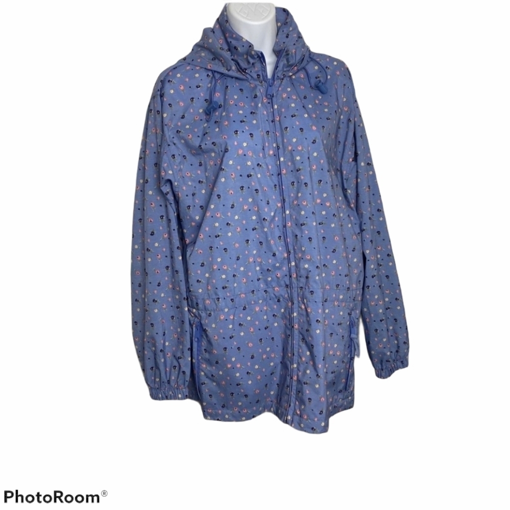 Northern Reflections Floral Wind Breaker Sz M/M.